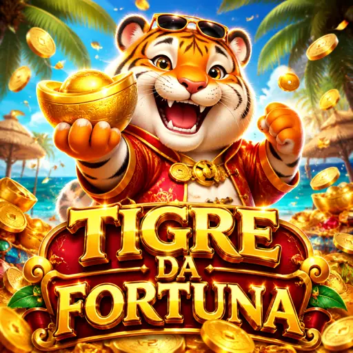 Grade 3x3 do Fortune Tiger com símbolo do tigre dourado iluminado