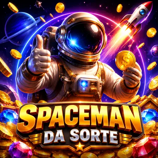 Astronauta do Spaceman flutuando enquanto o multiplicador da rodada aumenta